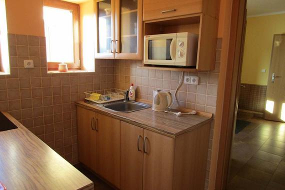 apartm&aacute;n TŘI kuchyň