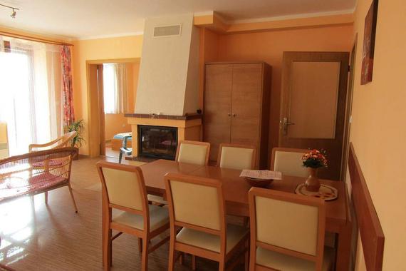 apartm&aacute;n TŘI ob&yacute;vac&iacute; m&iacute;stnost s j&iacute;deln&iacute;m stolem